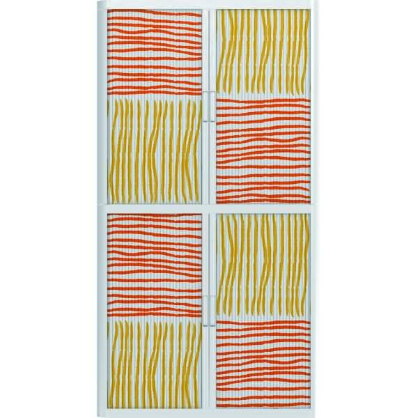 Rollladenschrank easyoffice BxTxH 86x37,5x204cm Motiv Grafik 4