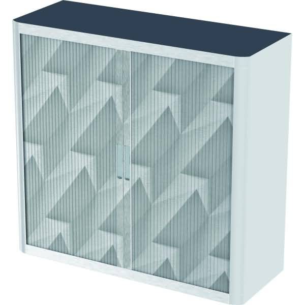 Rollladenschrank easyoffice BxTxH 86x37,5x104cm Motiv geometrisch grau 5