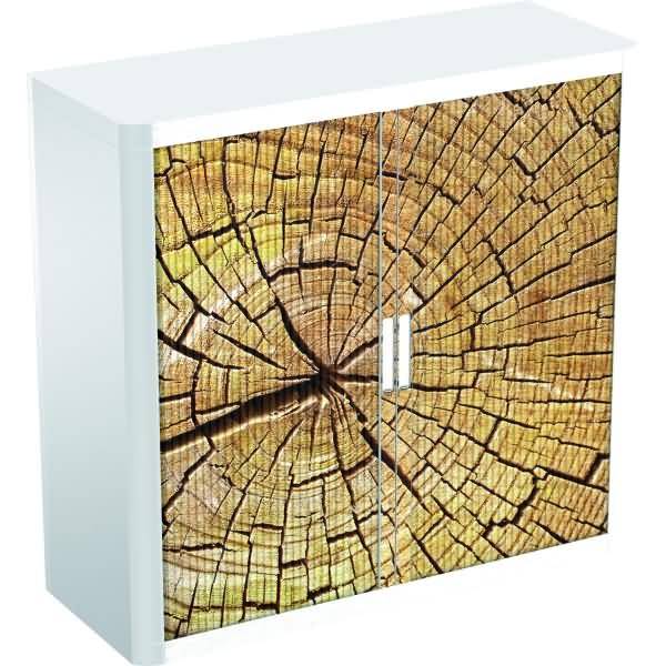 Rollladenschrank easyoffice BxTxH 86x37,5x104cm Strukturen Holz 1