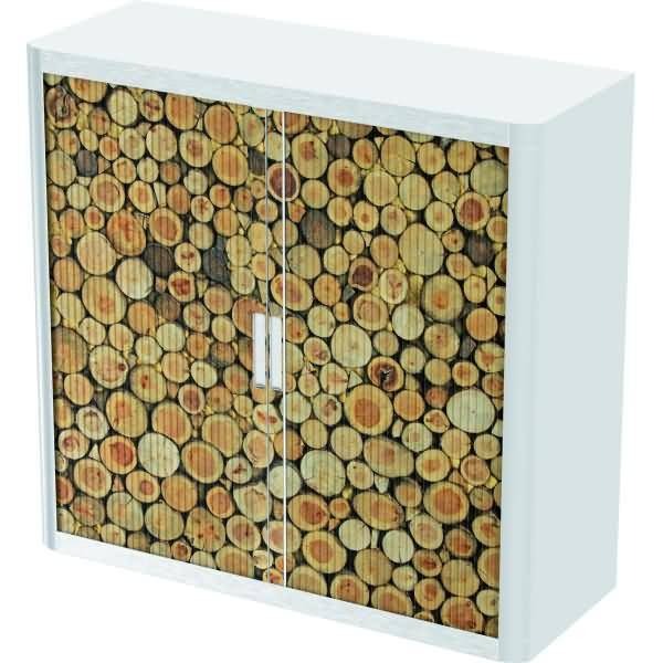 Rollladenschrank easyoffice BxTxH 86x37,5x104cm Strukturen Holz 9