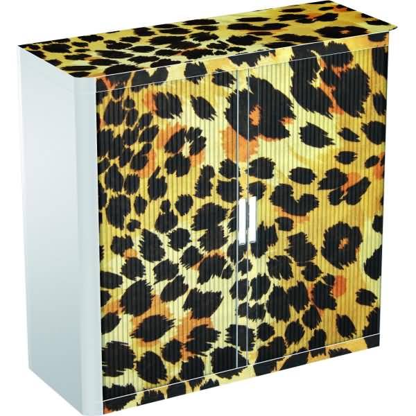 Rollladenschrank easyoffice BxTxH 86x37,5x104cm Leopard