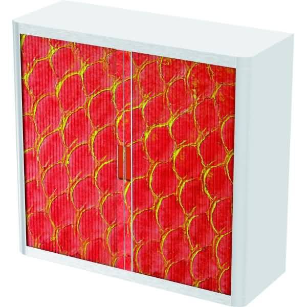 Rollladenschrank easyoffice BxTxH 86x37,5x104cm Schuppen orange