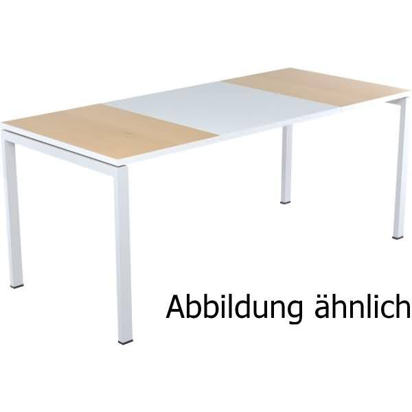 Schreibtisch HxBxT 75x140x80cm grau/buche