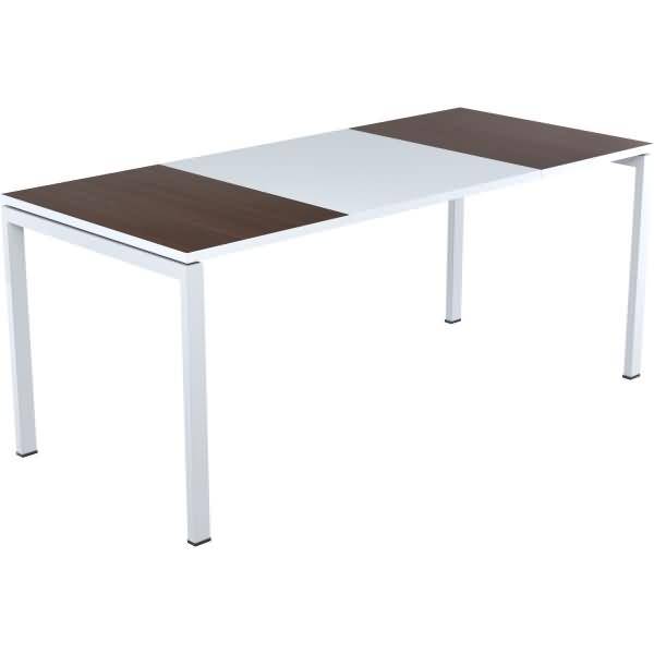 Schreibtisch HxBxT 75x180x80cm grau/wenge