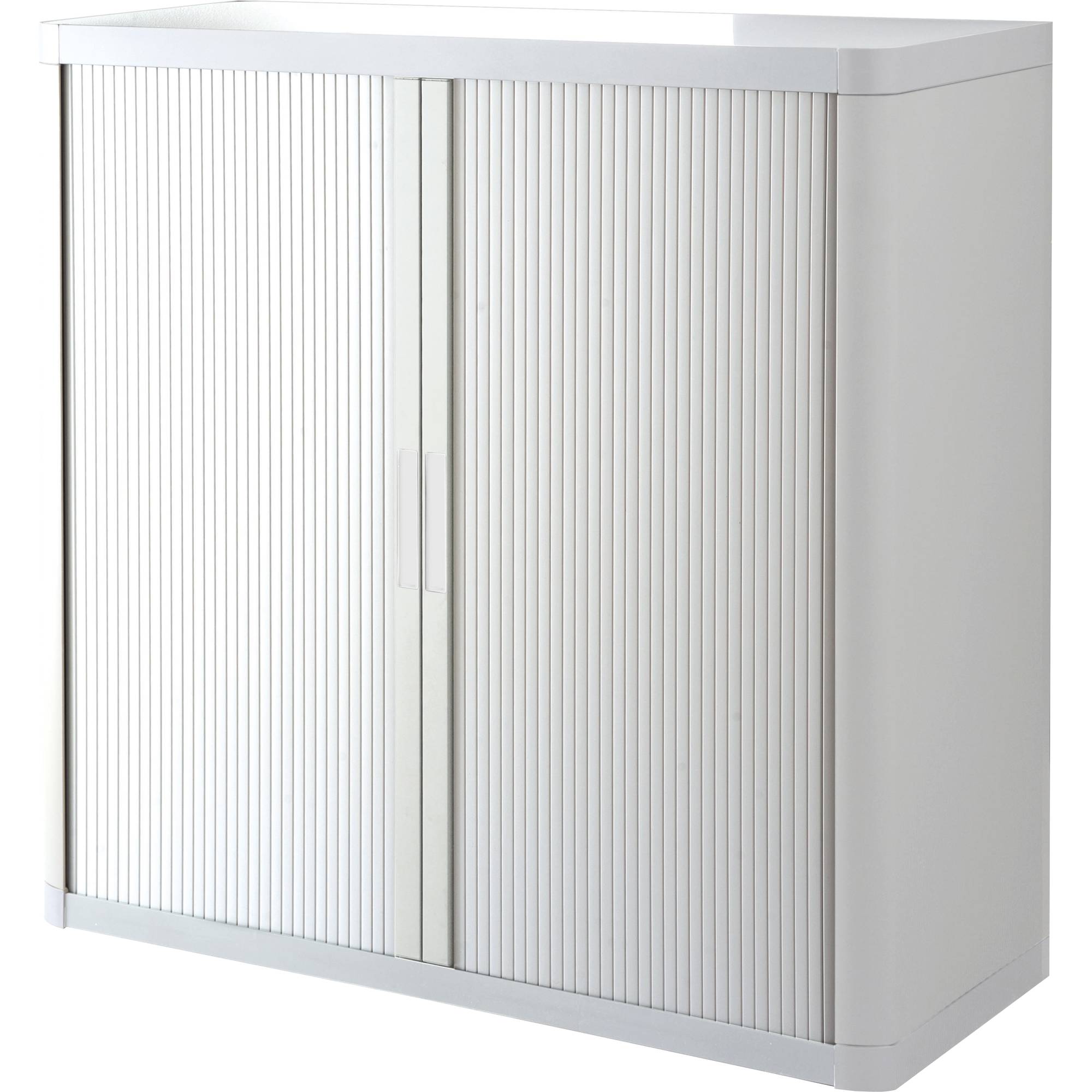 Rollladenschrank easyoffice BxTxH 86x37,5x104cm weiß/weiß