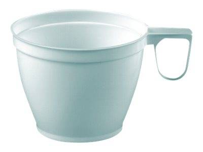 PAPSTAR Tasse - Grösse 7.8 cm - Höhe 6 cm - 0.18 L - Einweg - weiß (Packung mit 60)