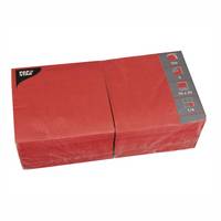 PAPSTAR - Serviette - Grösse 33 x 33 cm - Einweg - Rot (Packung mit 250)