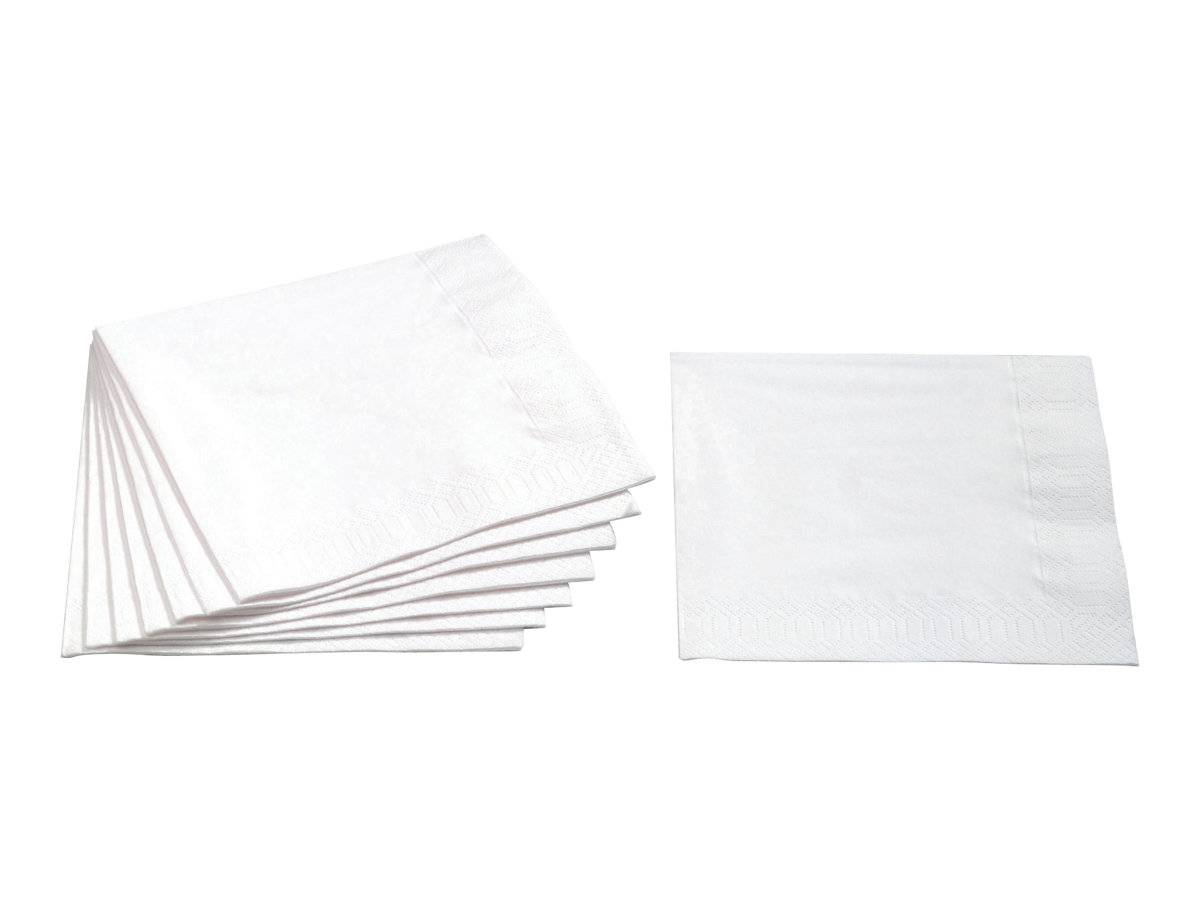 PAPSTAR - Serviette - Grösse 33 x 33 cm - Einweg - weiß (Packung mit 250)