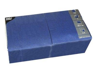 PAPSTAR - Serviette - Grösse 33 x 33 cm - Einweg - dunkelblau (Packung mit 250)