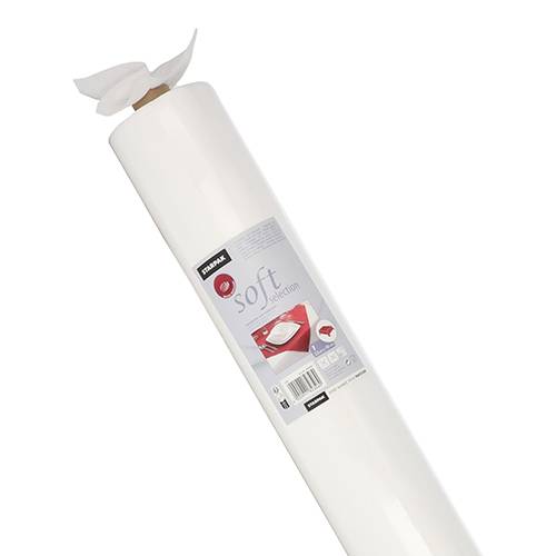 Tischdecke, stoffähnlich, Vlies "soft selection" 25 m x 1,18 m weiss. Material: Vliesstoff. Farbe: weiss