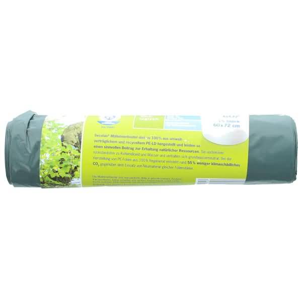 Mülleimerbeutel 60 Liter 30 mic. grün VE=15 Stück