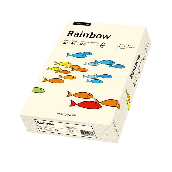 Kopierpapier Rainbow Pastell A4 80g/qm VE=500 Blatt hellchamois