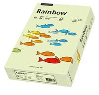 Ein Karton mit "Rainbow""-Papier mit bunten Fischillustrationen auf der Verpackung, perspektivisch auf weißem Hintergrund dargestellt.