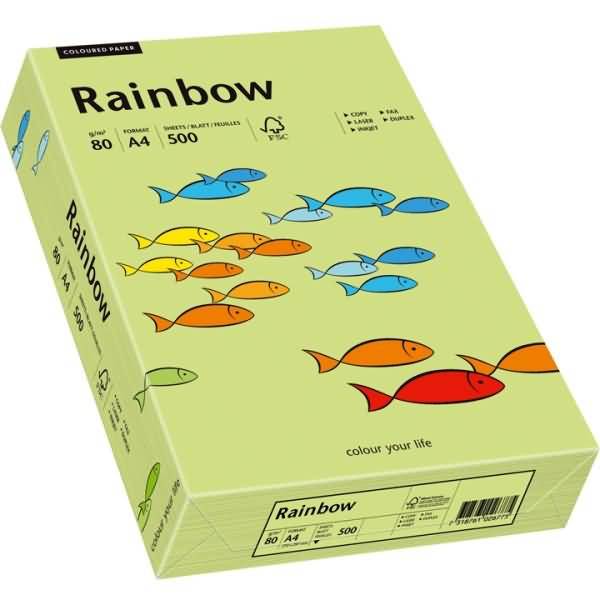 Multifunktionspapier Rainbow A4 80 g/qm leuchtend grün VE=500 Blatt