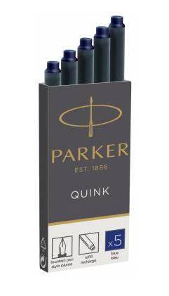 Parker Quink - Tintenpatrone - permanent - Blau (Packung mit 5)