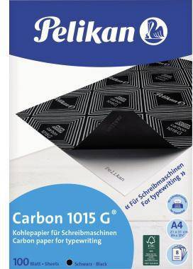 Pelikan Kohlepapier 1015G 018770 DIN A4 gefärbt 100Blatt schwarz