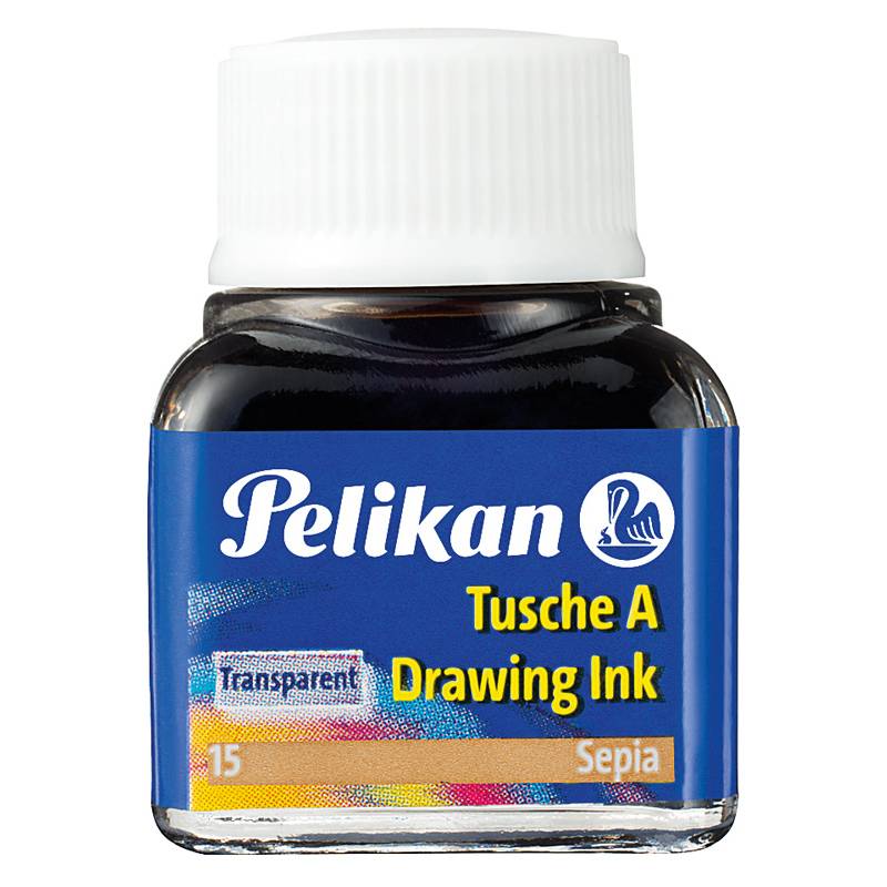 Pelikan Tusche A, Inhalt: 10 ml im Glas, Sepia (15)