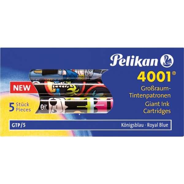 Tintenpatrone 4001 Großraum GTP/5 königsblau mit Motiv VE=5 Stück