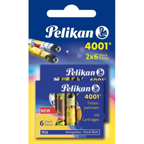 Tintenpatrone 4001 TP/F/6 königsblau mit Motiv Blister Inhalt 2 Stück