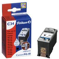 Pelikan C34 - 18 ml - Schwarz - kompatibel - Tintenbehälter (Alternative zu: Canon PG40)