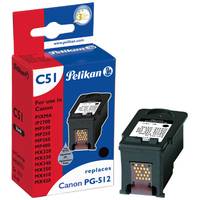 Pelikan C51 - 16 ml - Schwarz - kompatibel - wiederaufbereitet - Tintenpatrone (Alternative zu: Canon PG-512)
