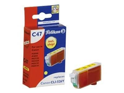 Pelikan C47 - 9 ml - Gelb - kompatibel - Tintenpatrone (Alternative zu: Canon CLI-526Y)