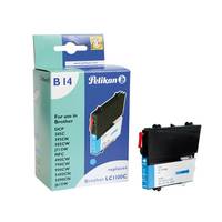 Pelikan B14 - 8 ml - Cyan - kompatibel - Tintenpatrone (Alternative zu: Brother LC1100C)