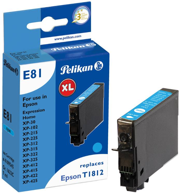 Pelikan E81 - 7 ml - Cyan - kompatibel - Tintenpatrone