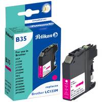 Pelikan B35 - 11 ml - Magenta - kompatibel - Tintenpatrone (Alternative zu: Brother LC123M)