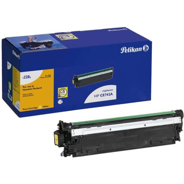 Toner kompatibel mit HP CE742A gelb