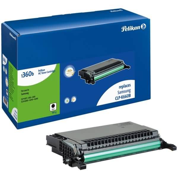 Toner-Kartusche kompatibel mit Samsung CLP-K660B schwarz Typ 1360B