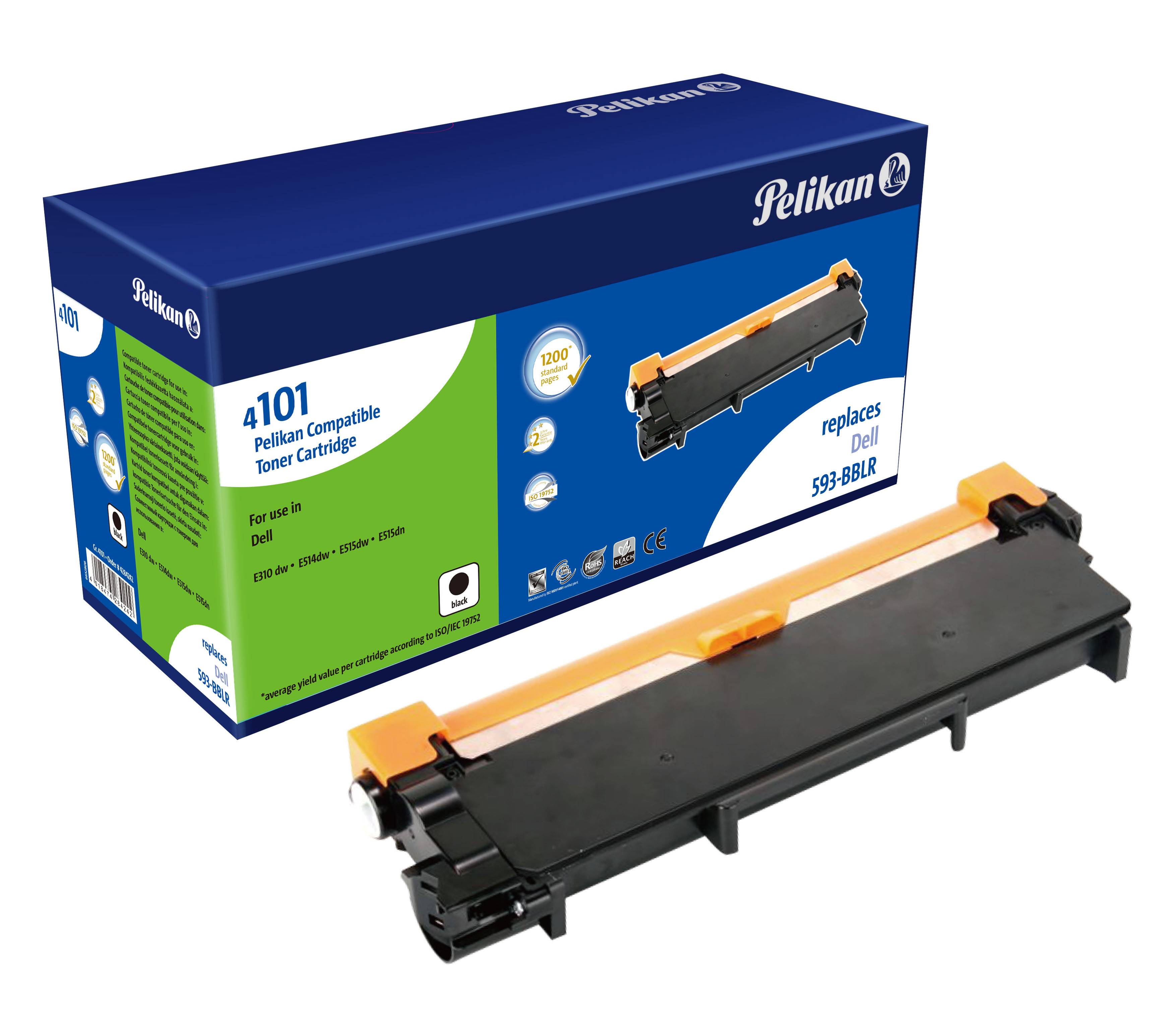 Pelikan - Schwarz - kompatibel - Tonerpatrone (Alternative zu: Dell 593-BBLR)