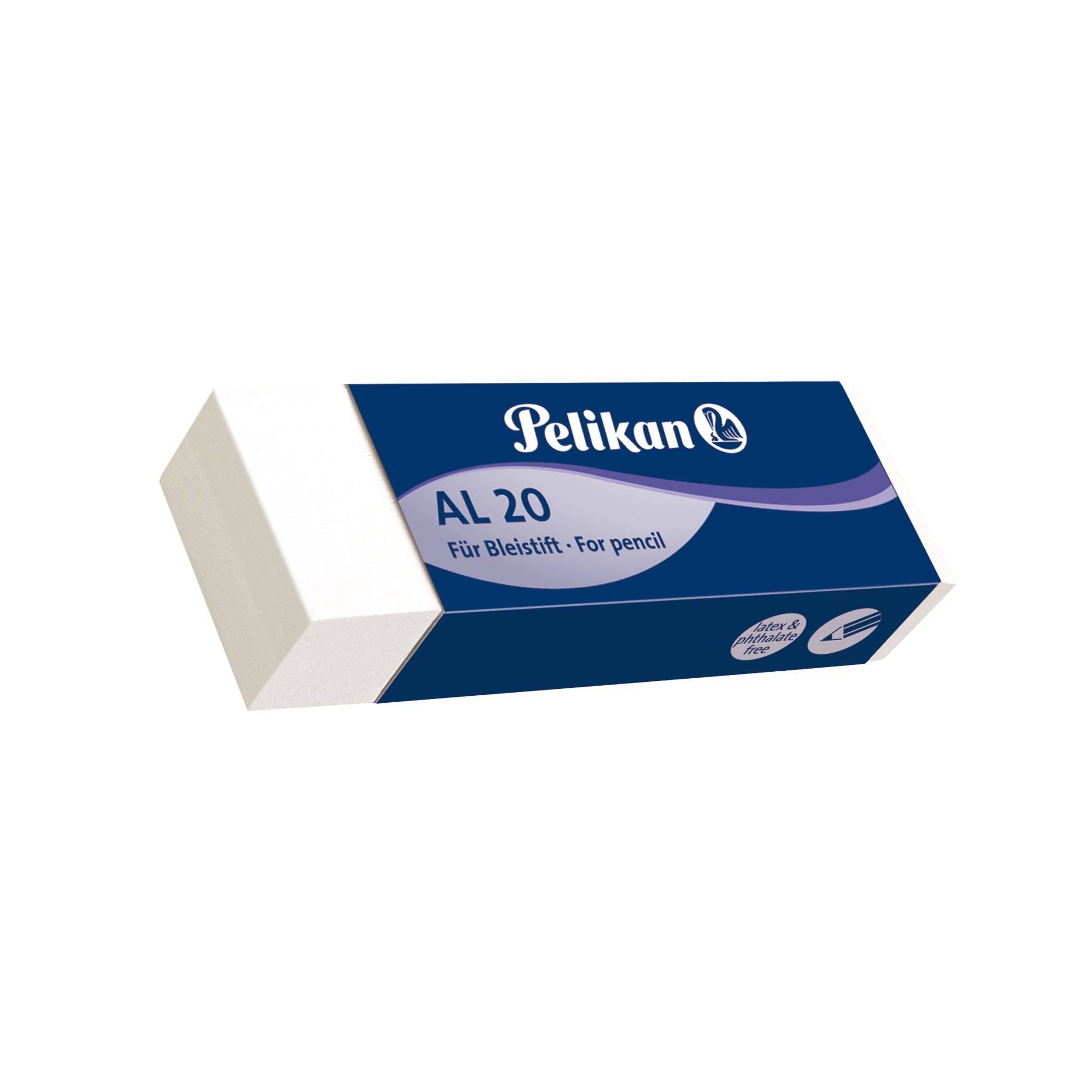 Pelikan AL 20 - Radierer - weiß - Kunststoff (Packung mit 20)