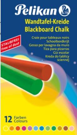 Pelikan 745 - Kreide - gemischte Farben (Packung mit 12)