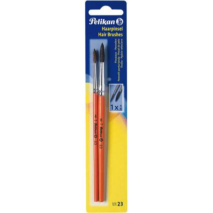 Pelikan 720342, Bürstenset, Rundbürste, Ponyhaar, 2 Stück(e)