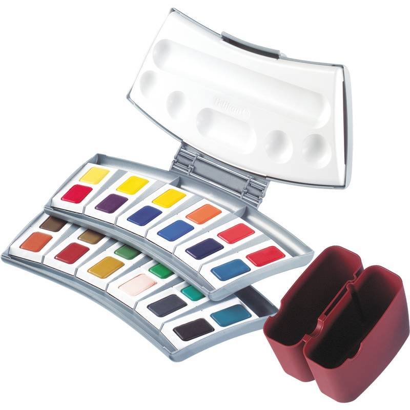 Pelikan Studien Aquarell-Malkasten 725 D/24, 24 Farben