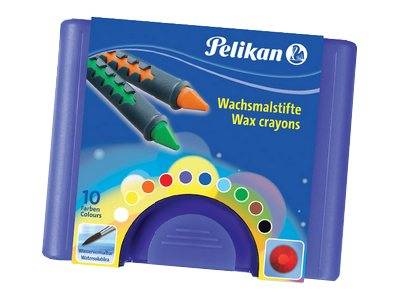 Pelikan 665/10 - Farbstift - Wachs - verschiedene Farben (Packung mit 10)