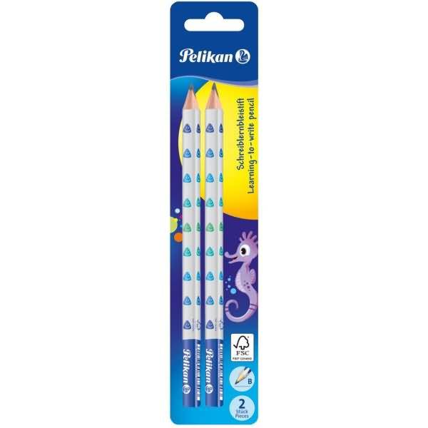 Schreiblernbleistift BJ B VE=2 Stück Blisterkarte farbig sortiert