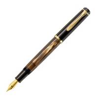 Pelikan M200, Braun, Marmorfarbe, Integriertes Befüllsystem, Rundspitze, Medium, Beidhändig, 1 Stück(e)