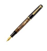 Pelikan M200, Braun, Marmorfarbe, Integriertes Befüllsystem, Rundspitze, Fettdruck, Beidhändig, 1 Stück(e)