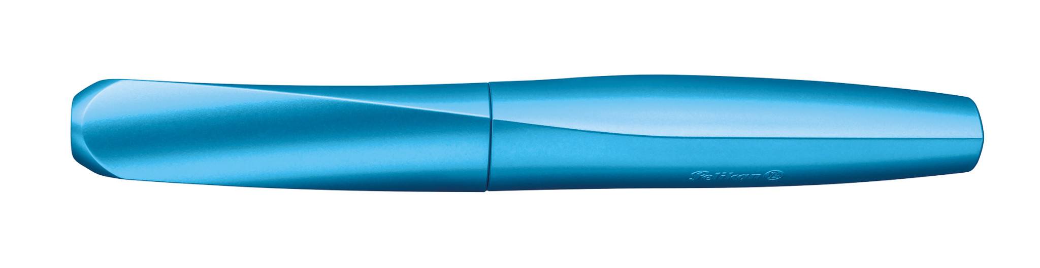 Pelikan vulpen Twist, lichtblauw, Blau, Kartuschenfüllsystem, Blau, Stahl, Medium, Beidhändig