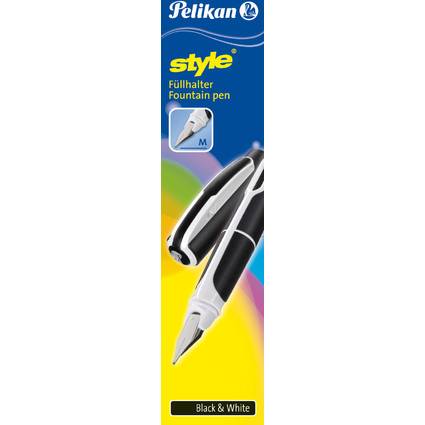 Pelikan Füllhalter style "Black & White", Federbreite: M