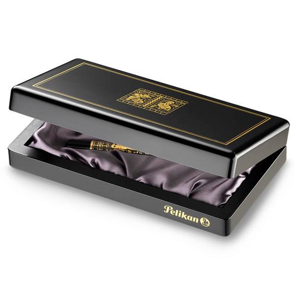 Pelikan Toledo 700, Schwarz, Gold, Grün, Integriertes Befüllsystem, Schwarz, Metall, Gold, Fettdruck