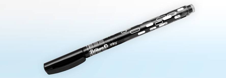 Pelikan Inky, Stick pen, Schwarz, Schwarz, Kunststoff, 0,5 mm, Sichtverpackung