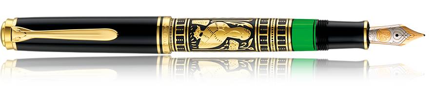 Pelikan Toledo M 900, Schwarz, Gold, Integriertes Befüllsystem, 16,3 cm, 1 Stück(e)