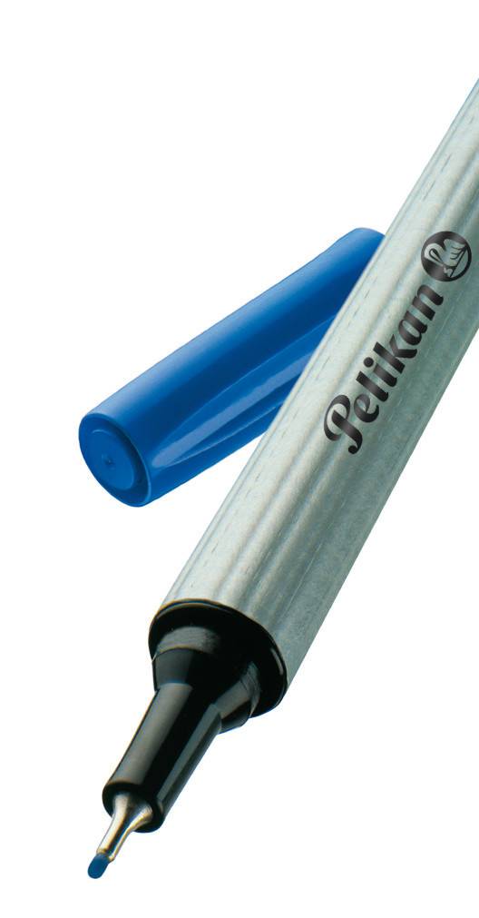 Pelikan Fineliner 96, Schwarz, Blau, Rot, Fein, 0,4 mm, Deutschland, Sichtverpackung, 3 Stück(e)