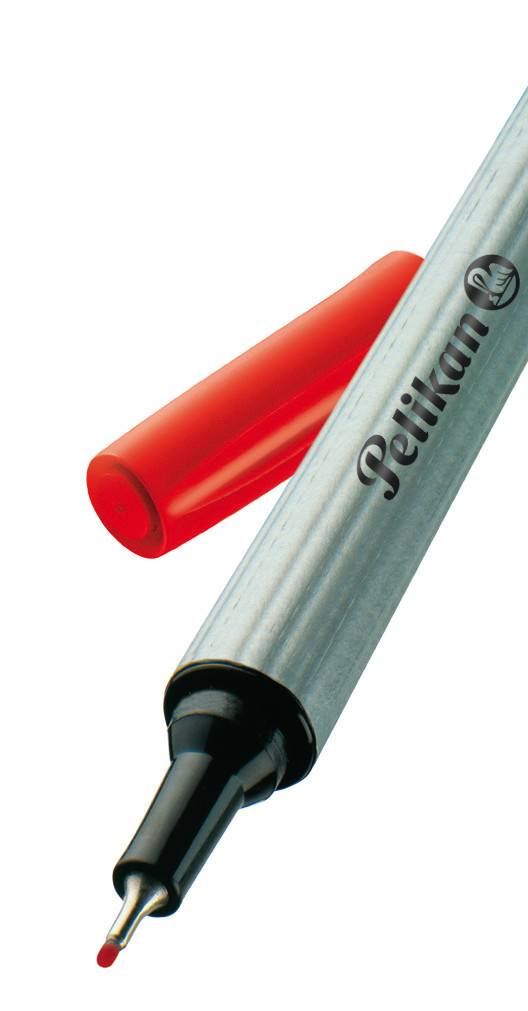 Pelikan Fineliner 96, Schwarz, Blau, Rot, Fein, 0,4 mm, Deutschland, Sichtverpackung, 3 Stück(e)