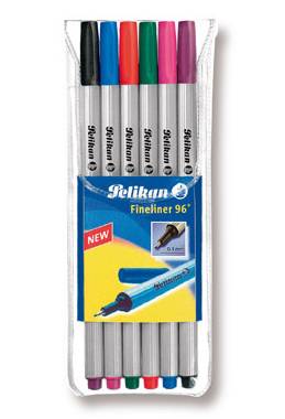 Pelikan 940650, Schwarz, Blau, Grün, Pink, Violett, Rot, 0,4 mm, 6 Stück(e)