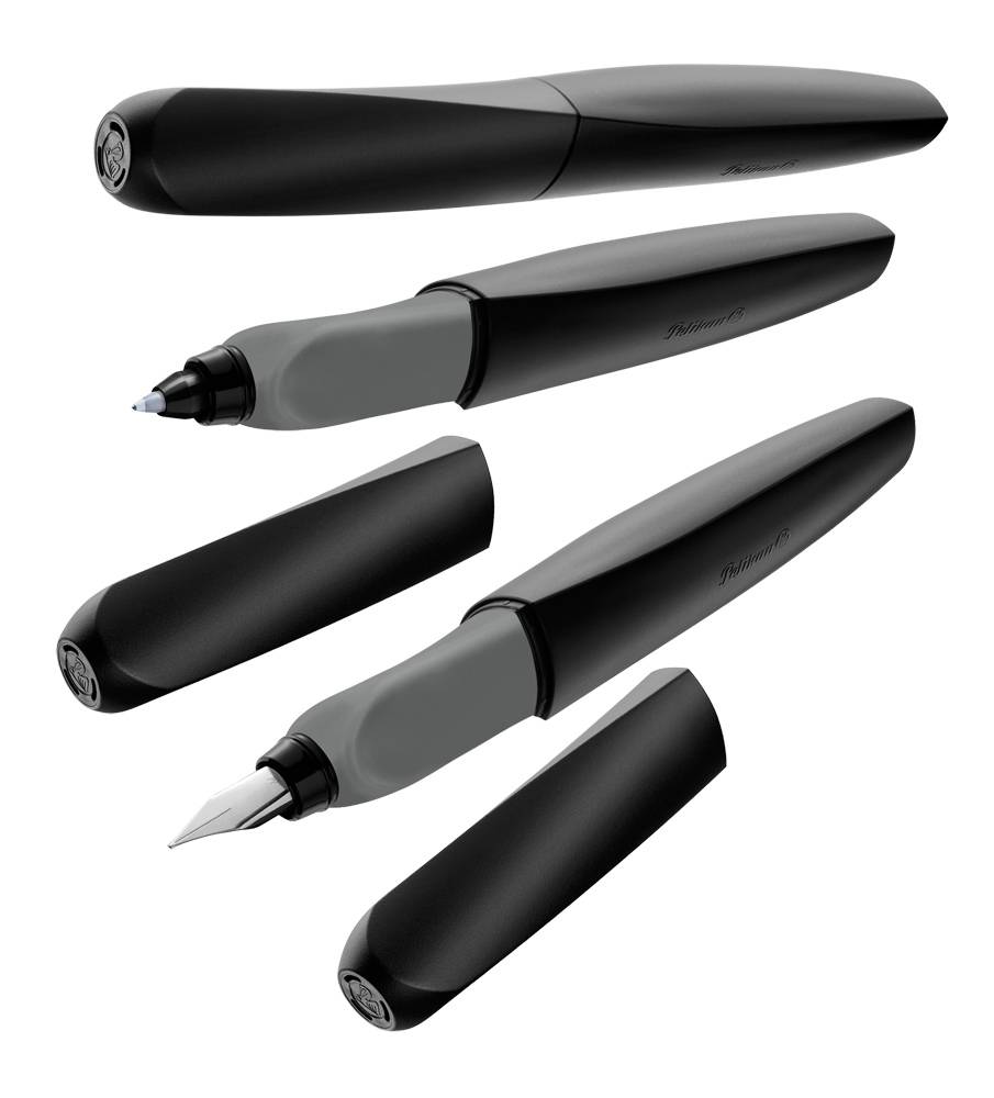 Pelikan Twist P457, Schwarz, Kartuschenfüllsystem, Medium, 1 Stück(e)