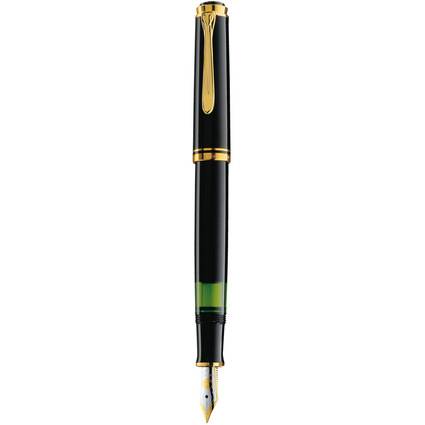 Pelikan Füllhalter "Souverän 400", schwarz/gold, B
